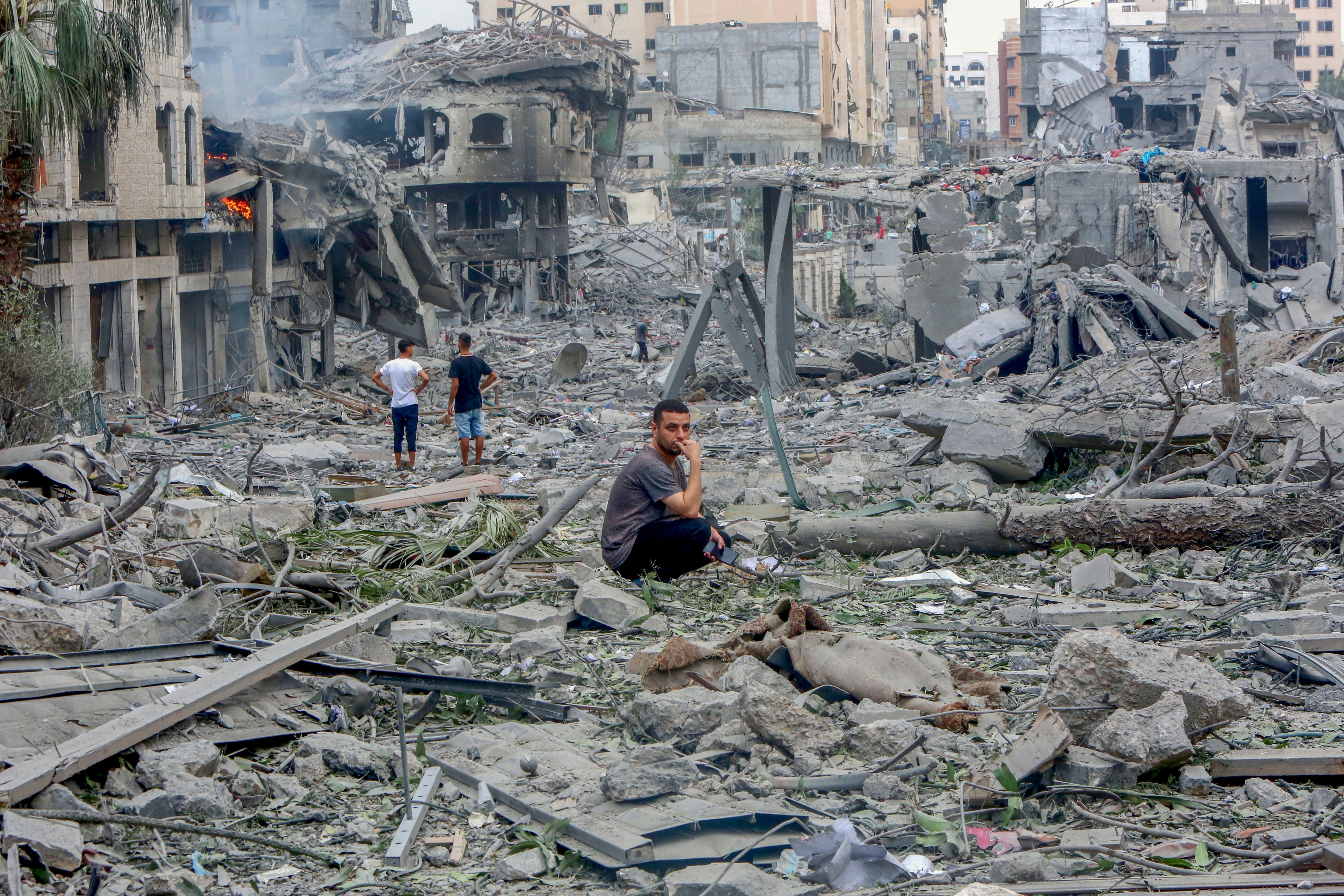 Pictured: Destruction in Gaza City’s Al-Remal neighborhood. Photo credits: ©Eyad Baba for Prosper Global