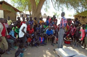 Prosper Global built temporary learning spaces and distributed supply kits to help teachers hold makeshift classes for displaced children in South Sudan. Ensuring kids can continue their education despite conflict is critical for their future.