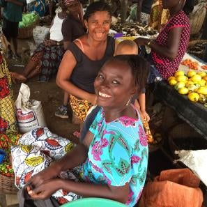 Sierre leone market scene.