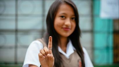 Election ink is used to prevent double voting, but also serves as a symbol of pride and democratic privilege.